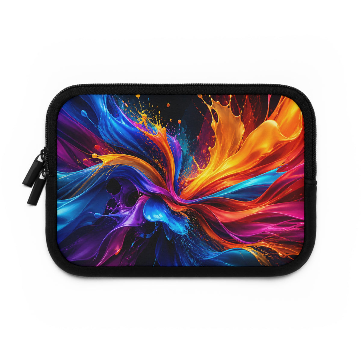 Abstract Color Burst Laptop Sleeve — Vibrant Protective Case for Tablets and Laptops