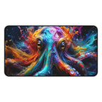 Vibrant Octopus Mouse Pad — Colorful Animal Print Desk Mat
