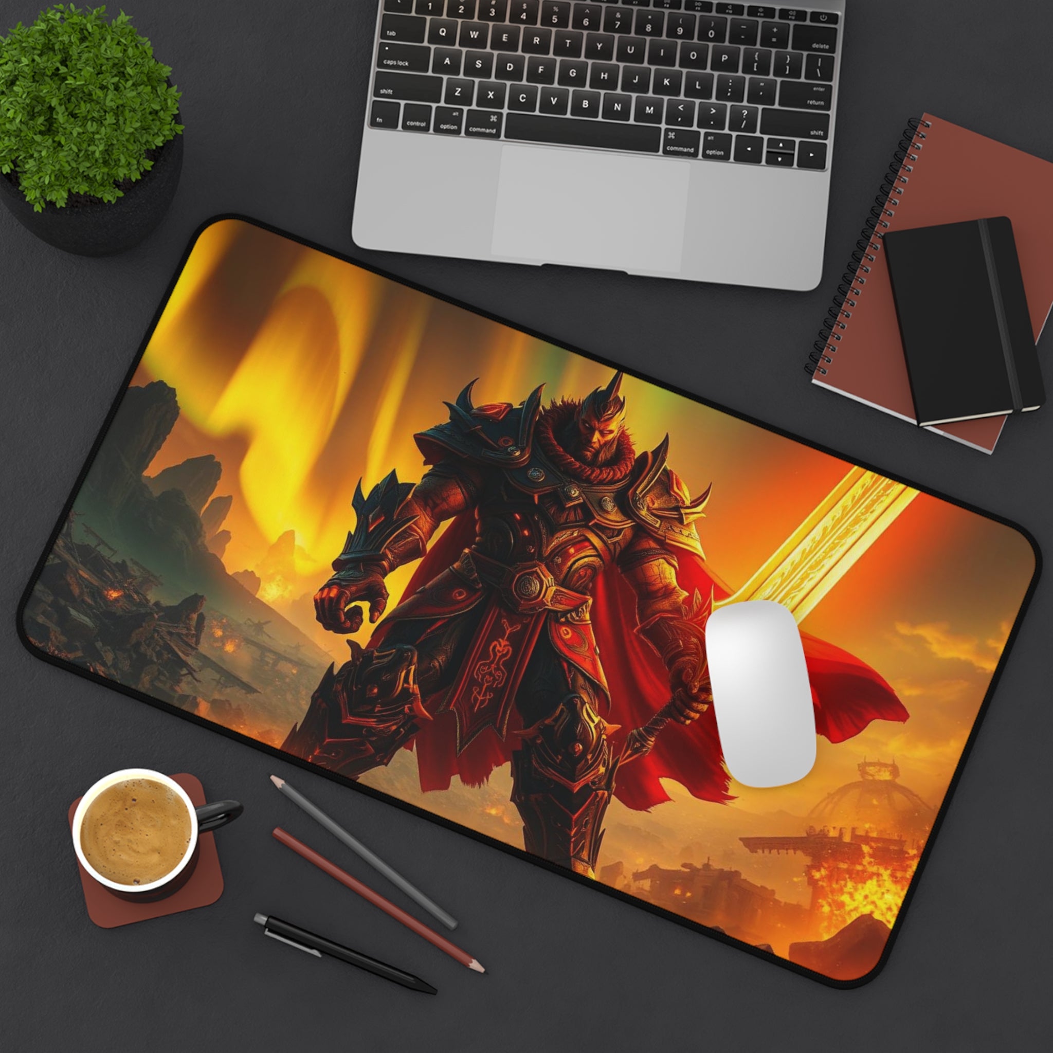 Epic Warrior Varkyn Desk Mat, Non-Slip Neoprene Gaming & Office Mouse Pad