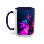 Dreamcatchers Ceramic Mug, Colorful Interior, Microwave and Dishwasher Safe