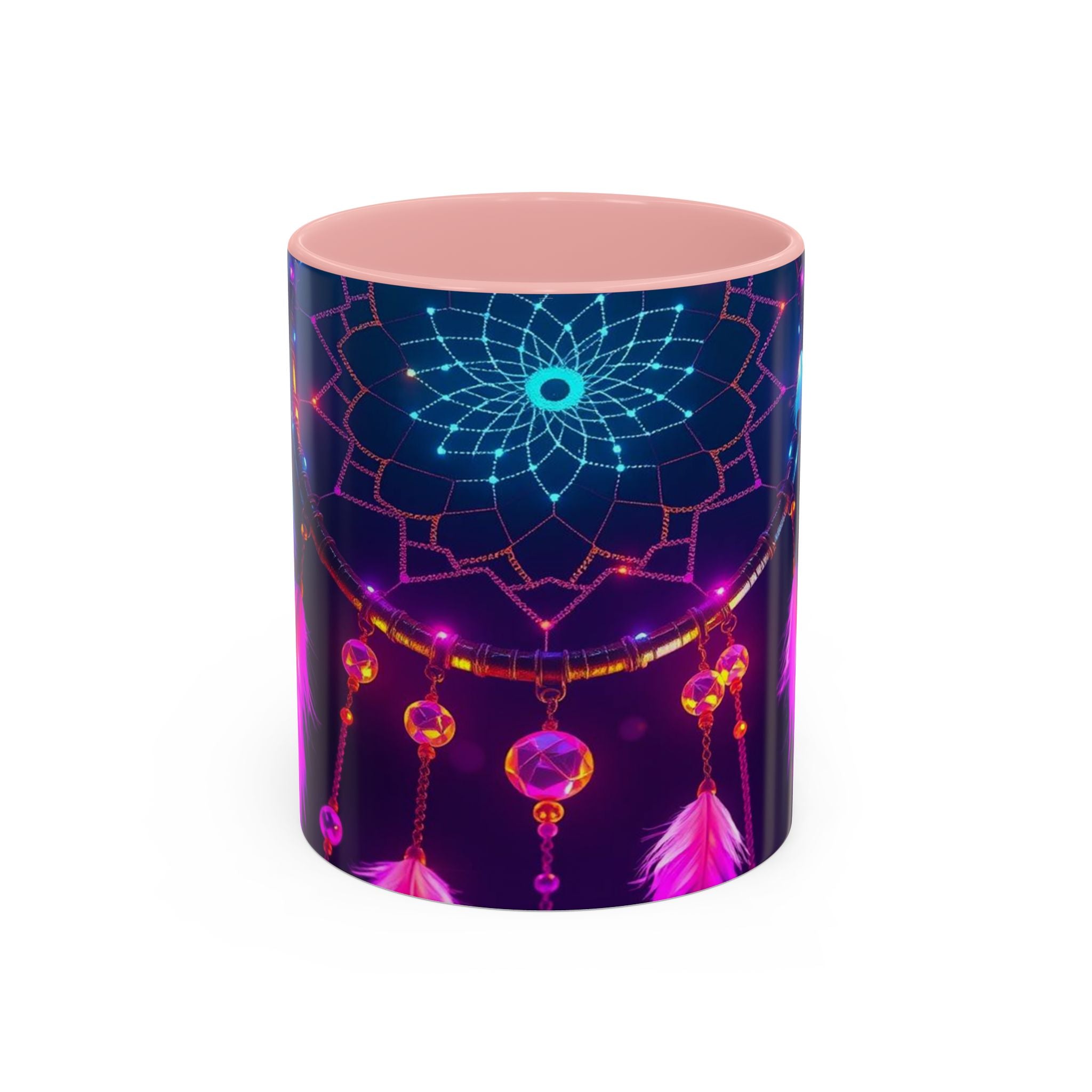 Dreamcatchers Ceramic Mug, Colorful Interior, Microwave and Dishwasher Safe