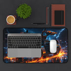 DeLorean Desk Mat, Back to the Future Mouse Pad with Vibrant Colors & Non-Slip Base