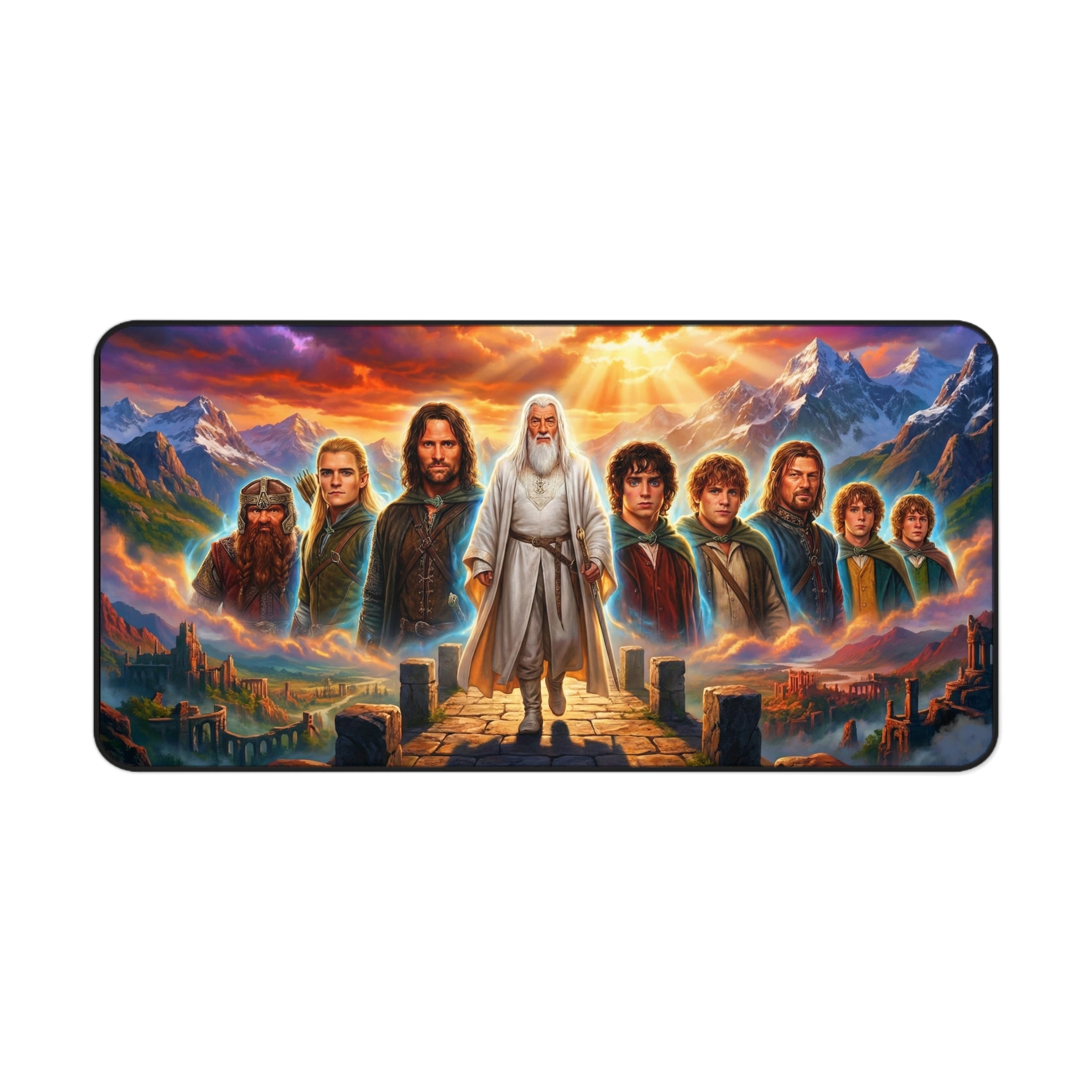 The Lord of the Rings Desk Mat, Gaming Mouse Pad with Vibrant Colors