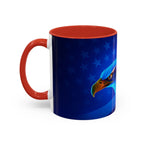 Patriotic Eagle & Flag Coffee Mug, American Coffee Tea Cup, American Kitchen Decor