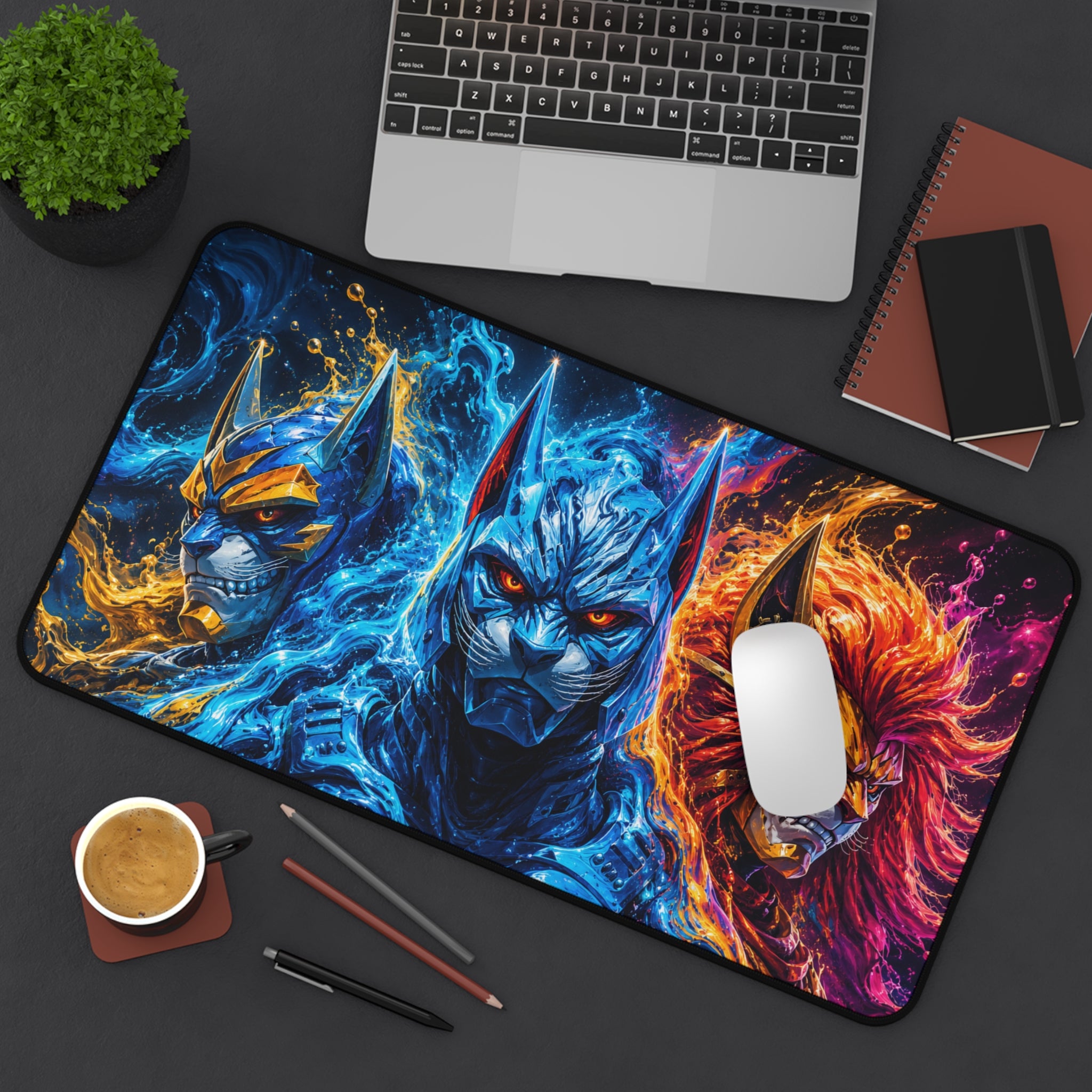 Galactic Cats Gaming Desk Mat