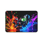 Spiderman vs Venom Desk Mat, Epic Paint Splash Design for Gamers & Fans