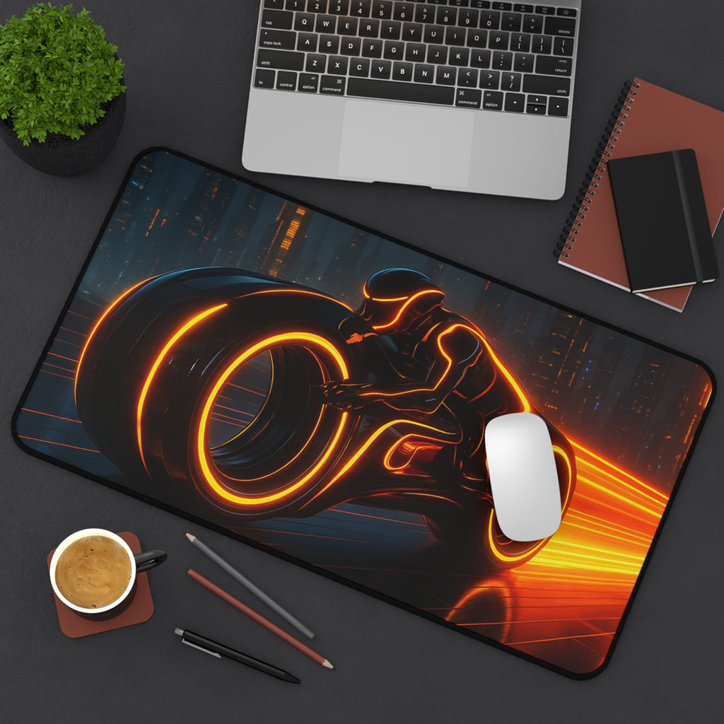Tron Gaming Desk Mat - Tron Gaming Mouse Pad - Tron Legacy Style