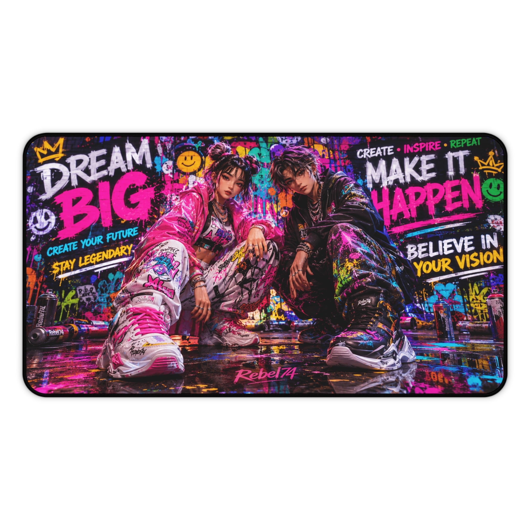 Dream Big Desk Mat — Motivational Urban Mousepad