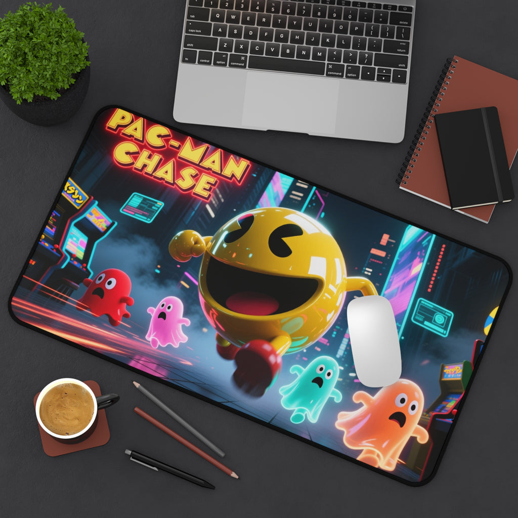 Pac-Man Desk Mat, Vibrant Gaming Mouse Pad