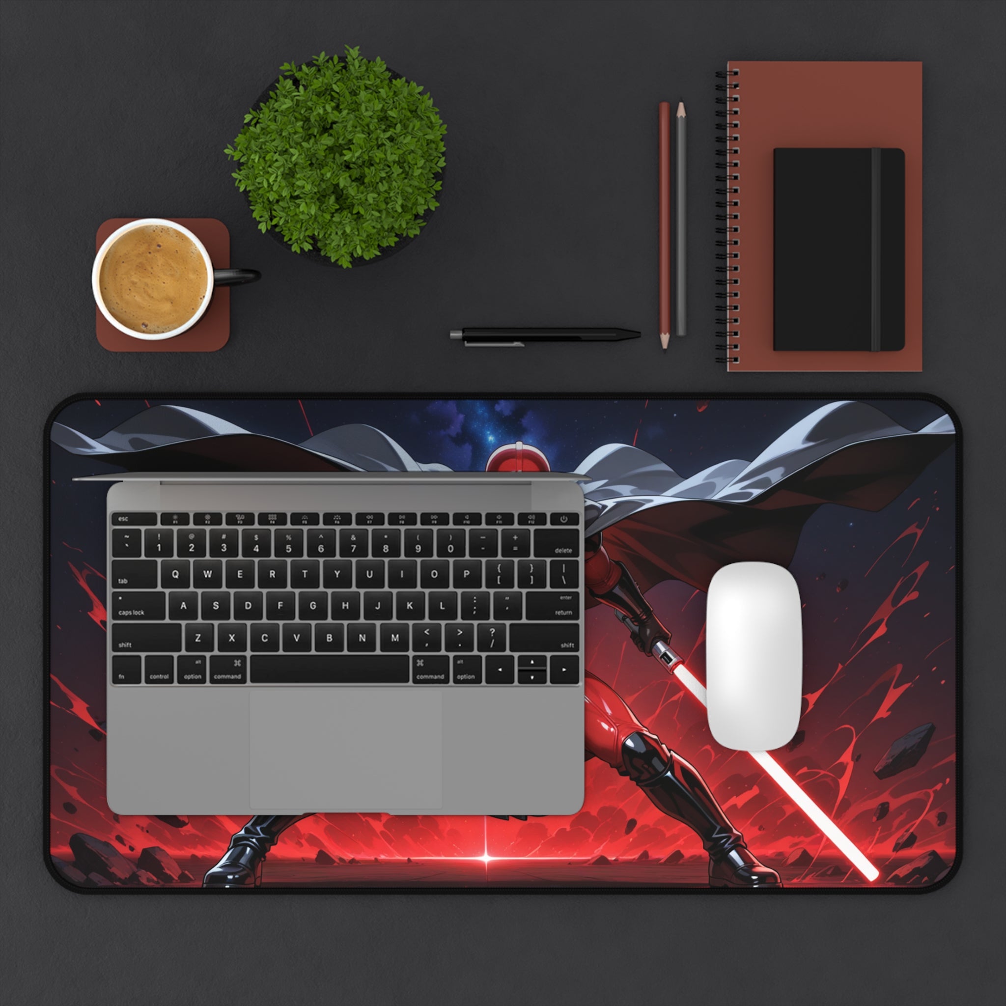 Darth Vader Desk Mat, Star Wars Gaming Mouse Pad with Non-Slip Base