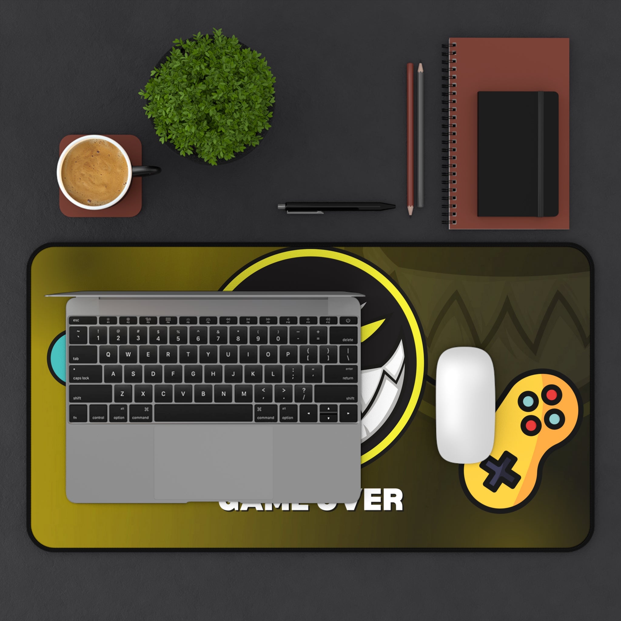 Gaming Mouse Pad - Game Over - Gamer Accessories - Gaming Desk Mat
