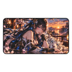 Anime Waifu Character Desk Mat & Gaming Mouse Pad