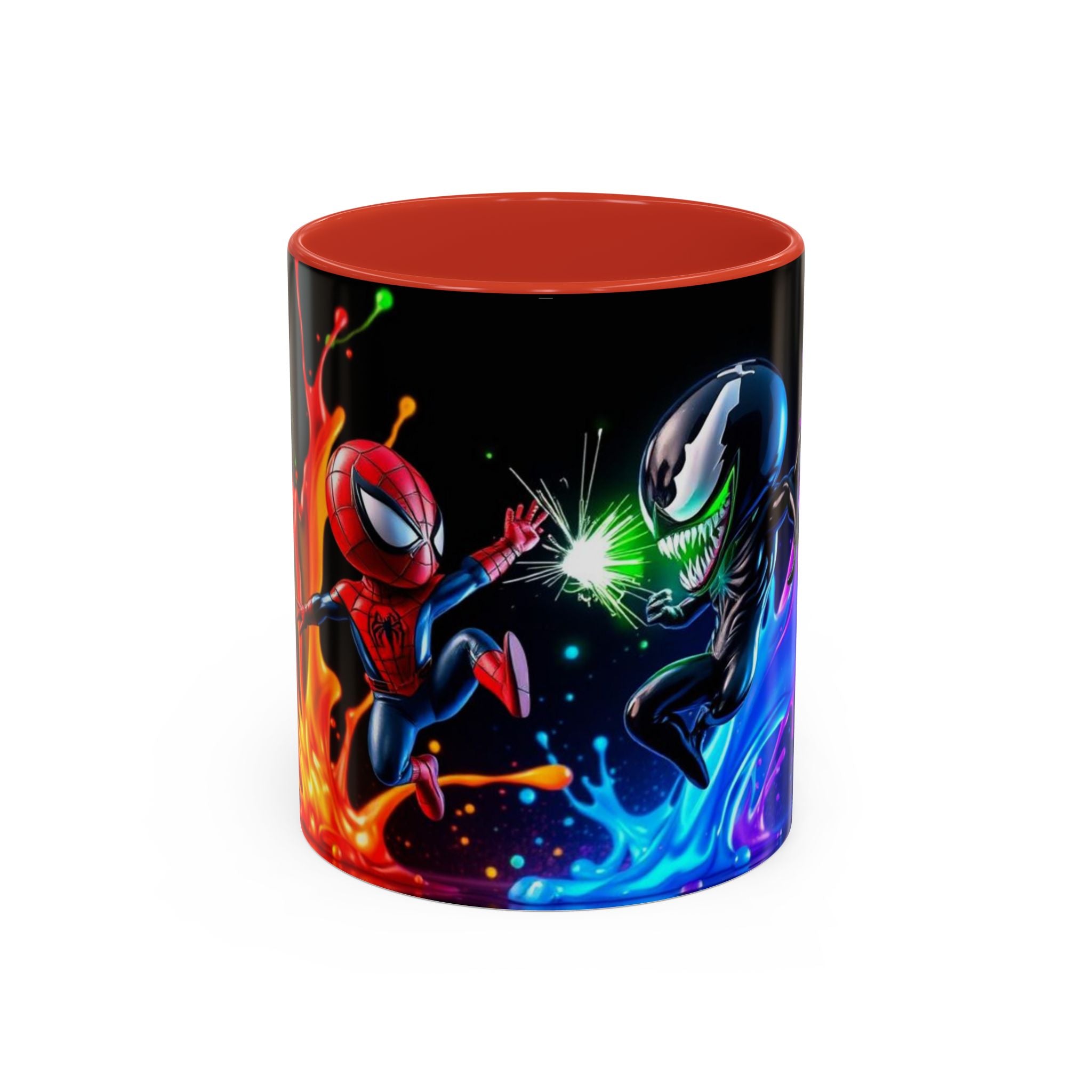 Spiderman vs Venom Mug, Colorful Ceramic Cup