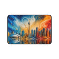 Toronto Skyline Desk Mat — Colorful Abstract CN Tower Office Mouse Pad