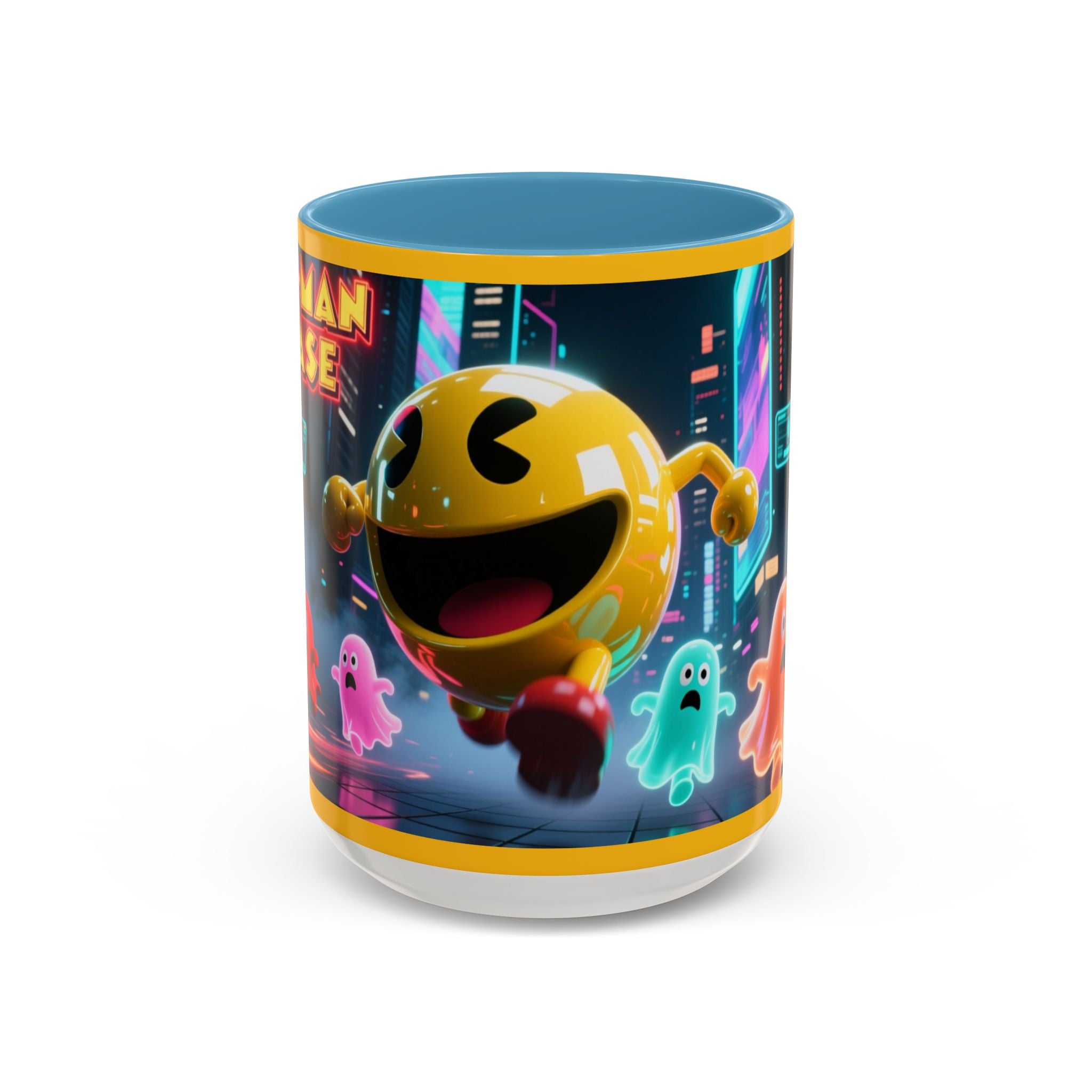 Pac-Man Mug, Colorful Ceramic Cup