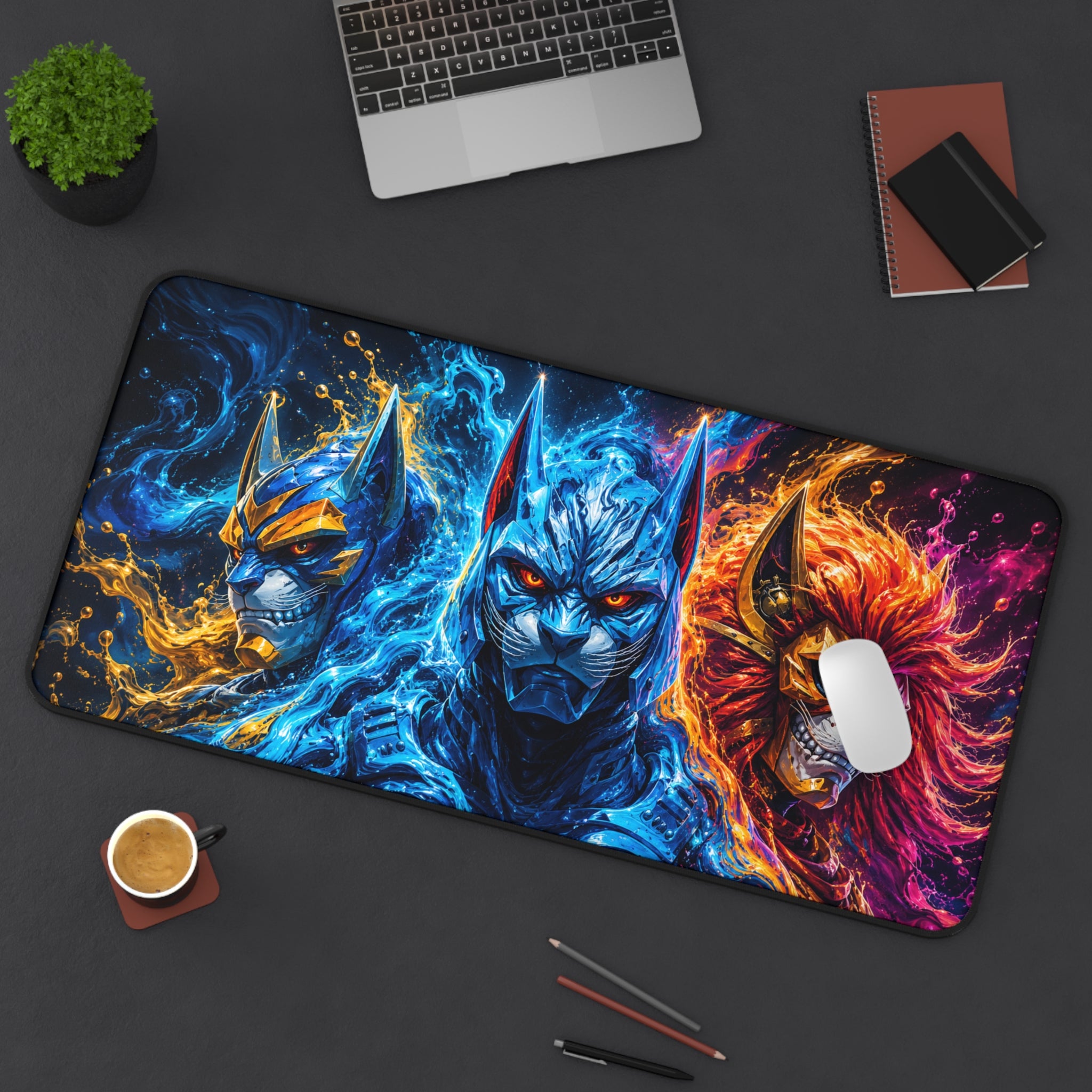 Galactic Cats Gaming Desk Mat