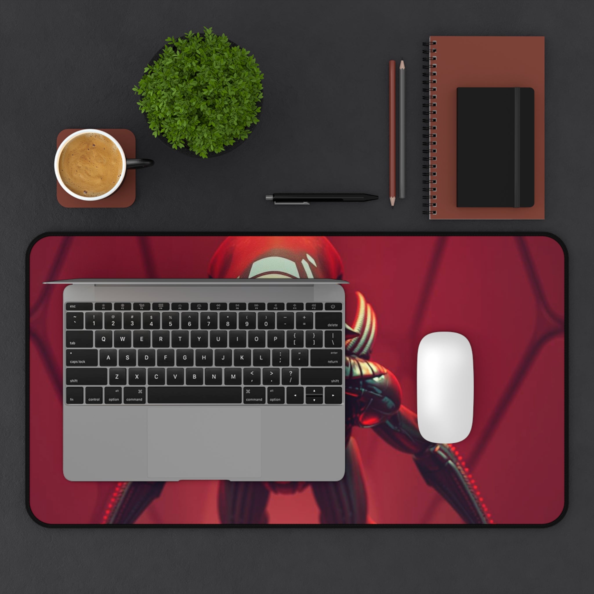 Alien Xenomorph Desk Mat, Sci-Fi Extra Mouse Pad, Unique Keyboard Mat