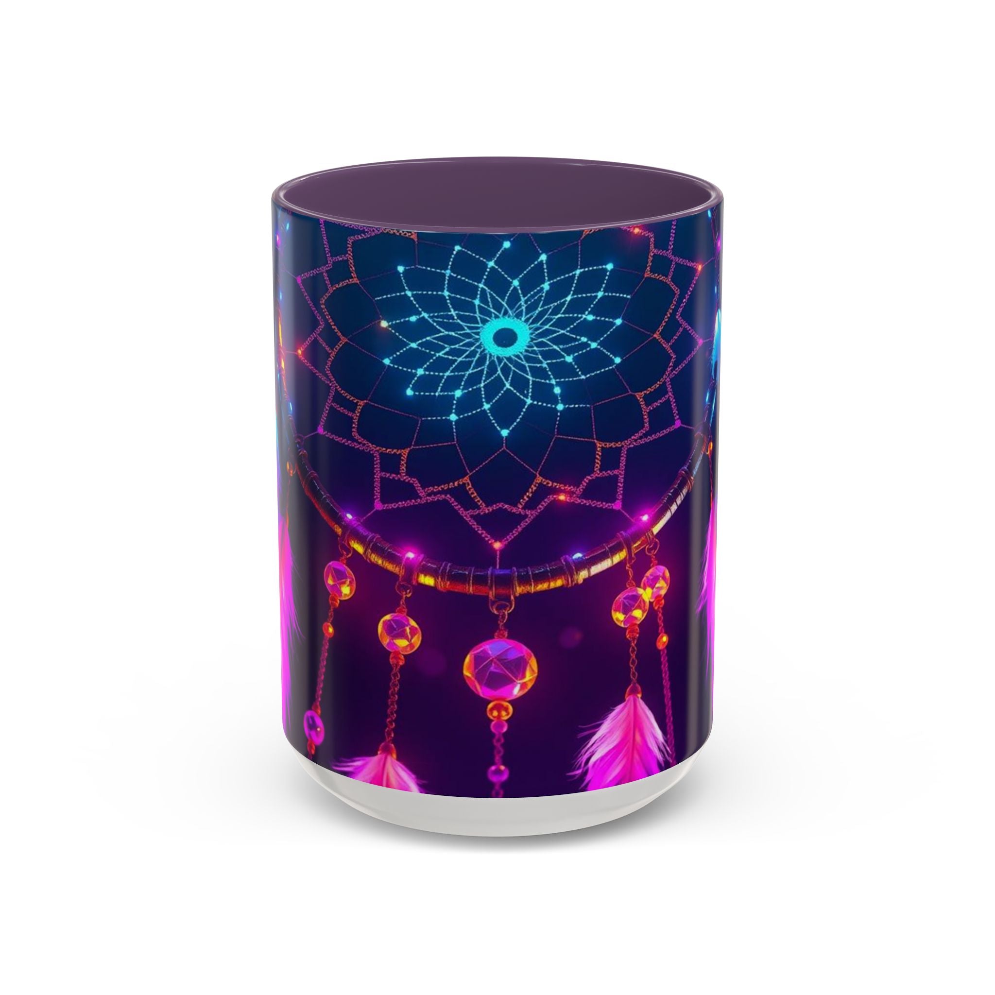 Dreamcatchers Ceramic Mug, Colorful Interior, Microwave and Dishwasher Safe