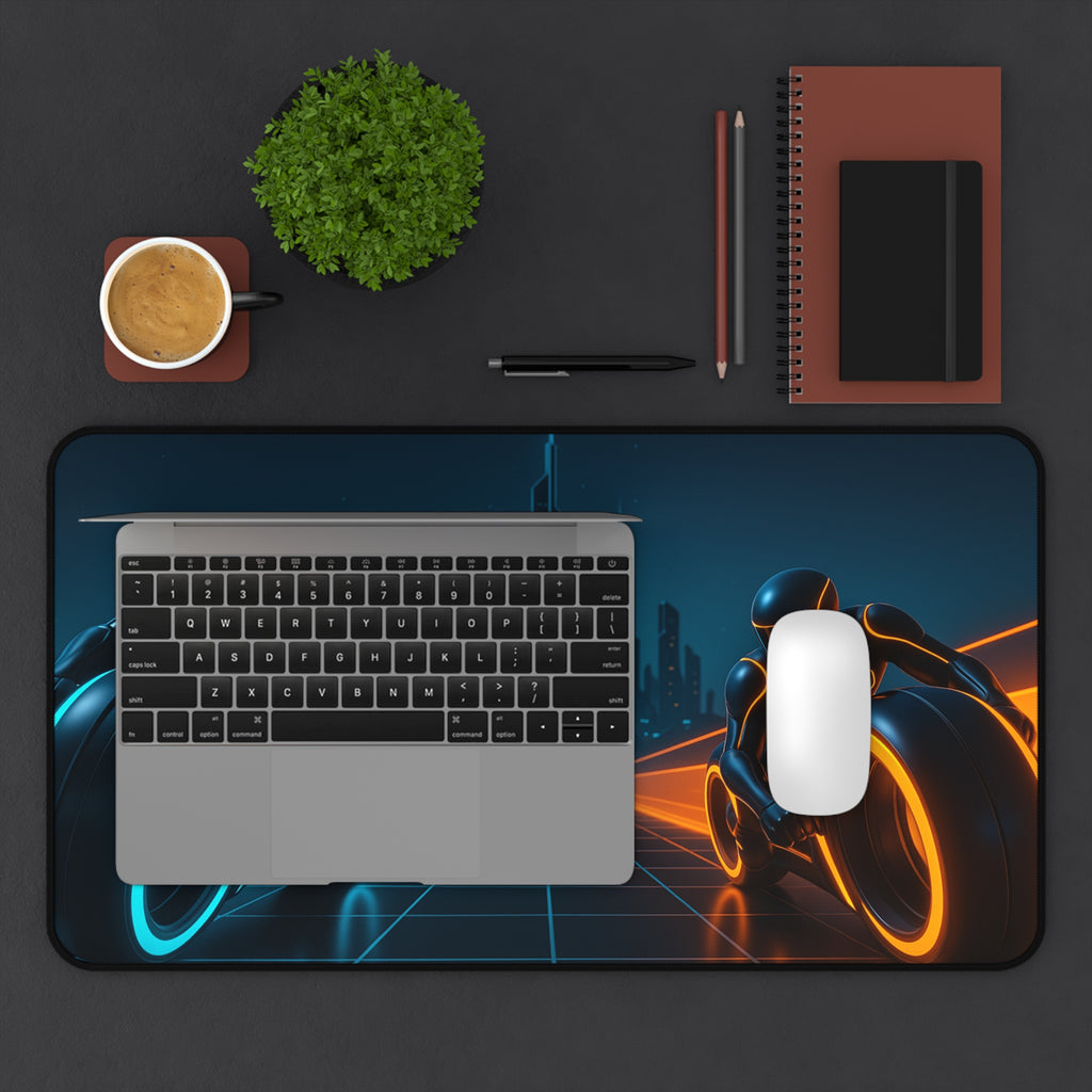 Tron Gaming Desk Mat - Tron Mouse Pad - Tron Legacy Style