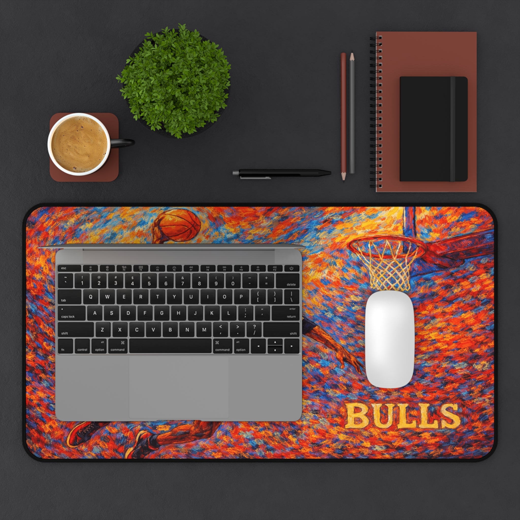 Michael Jordan Desk Mat, Colorful Non-Slip Mouse Pad for Office & Gaming