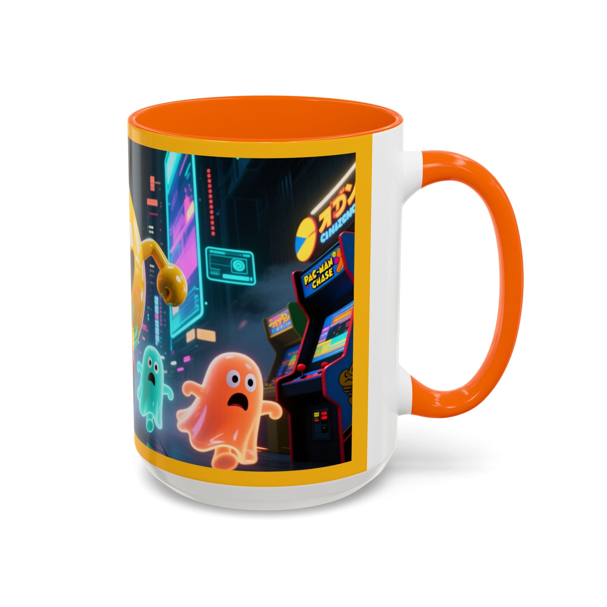 Pac-Man Mug, Colorful Ceramic Cup
