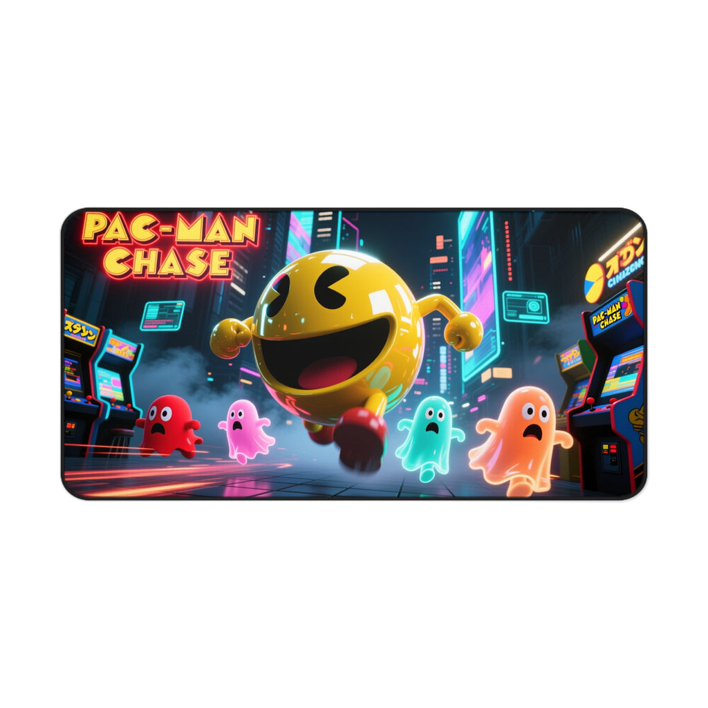 Pac-Man Desk Mat, Vibrant Gaming Mouse Pad