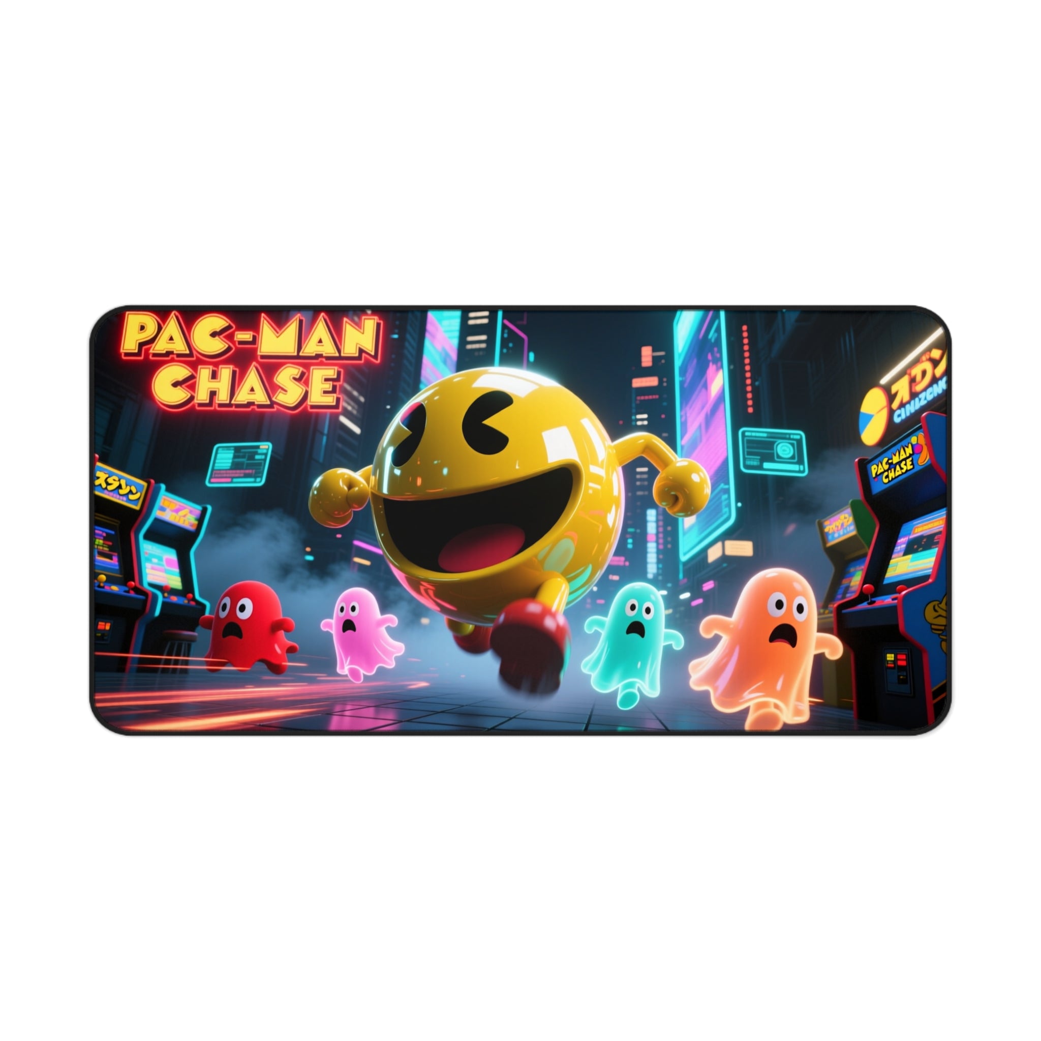 Pac-Man Desk Mat, Vibrant Gaming Mouse Pad