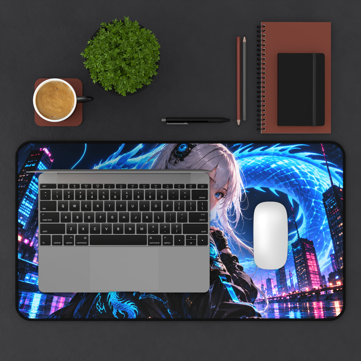 Non-Slip Anime Waifu Desk Pad & Mouse Pad