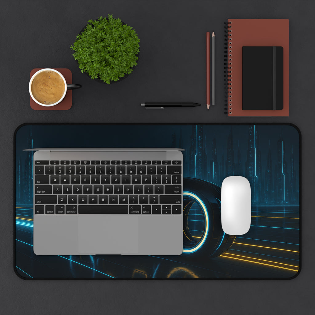 Tron Gaming Desk Pad - Tron Gaming Desk Mat - Tron Gaming Mouse Pad - Tron Legacy Style