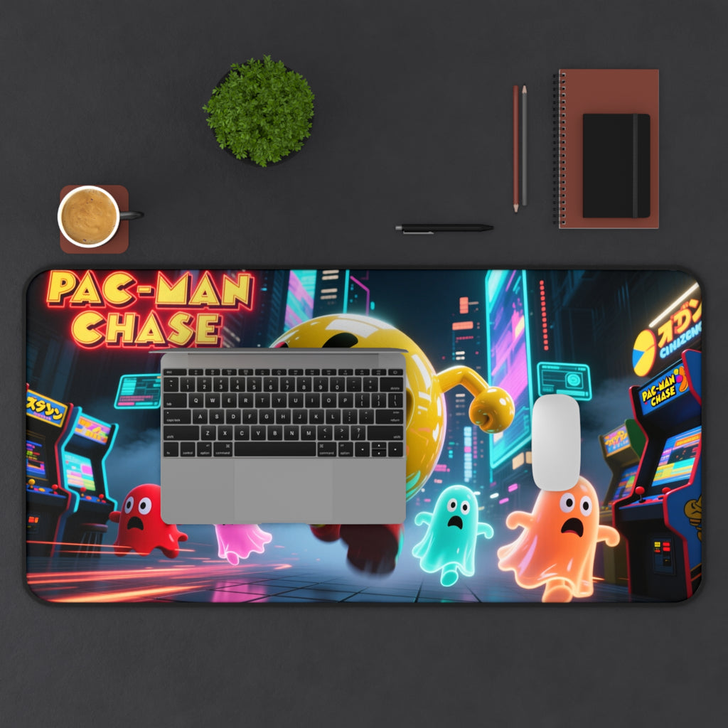 Pac-Man Desk Mat, Vibrant Gaming Mouse Pad