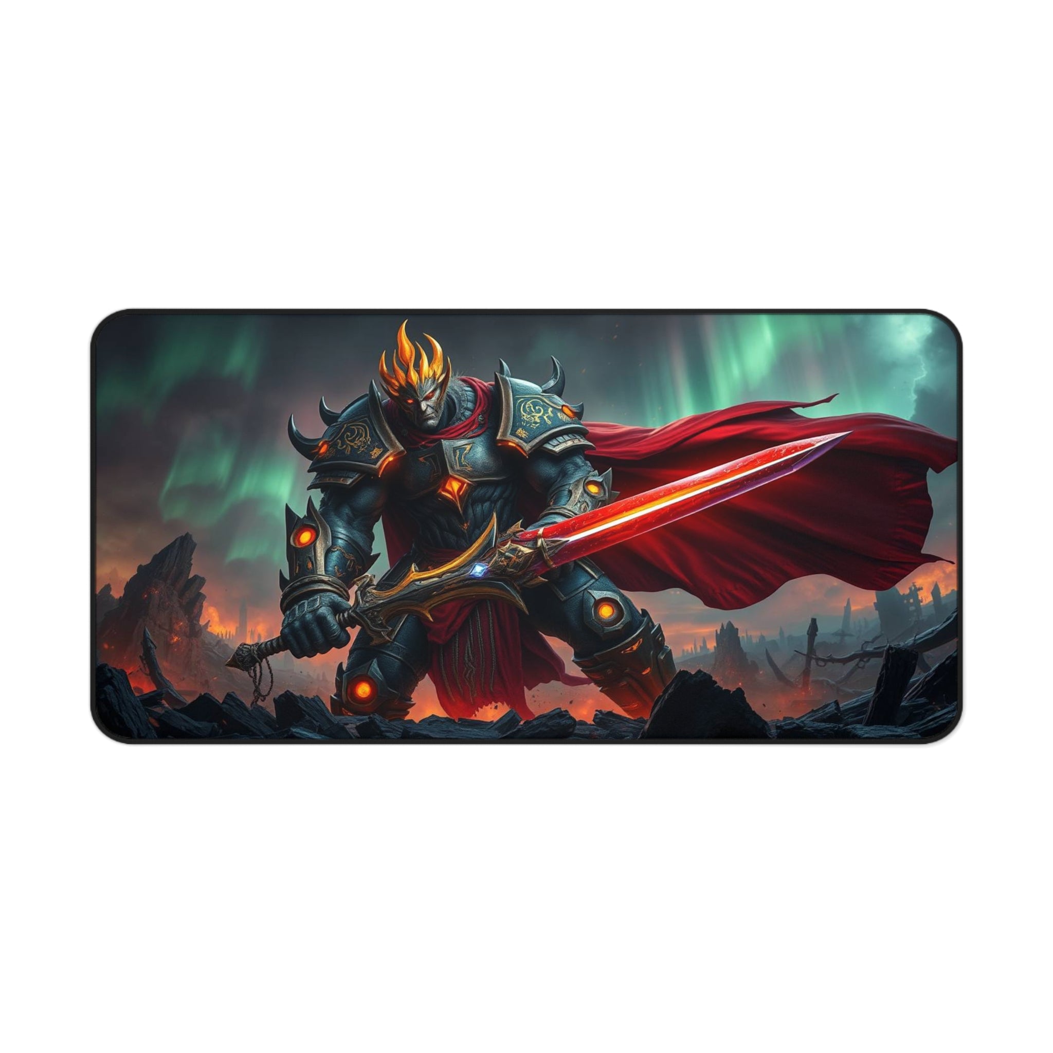 Epic Warrior Ragnarokh Ironveil Desk Mat, Non-Slip Neoprene Gaming & Work Surface