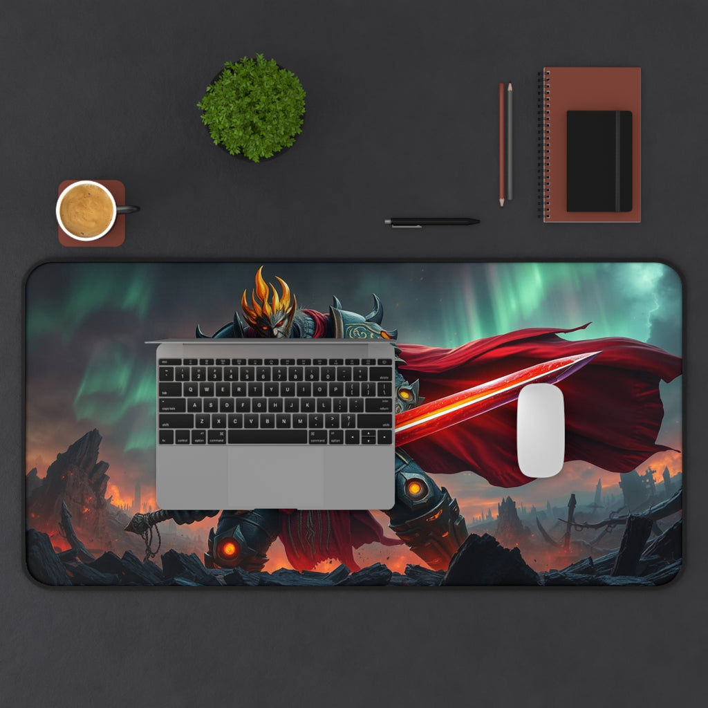 Epic Warrior Ragnarokh Ironveil Desk Mat, Non-Slip Neoprene Gaming & Work Surface