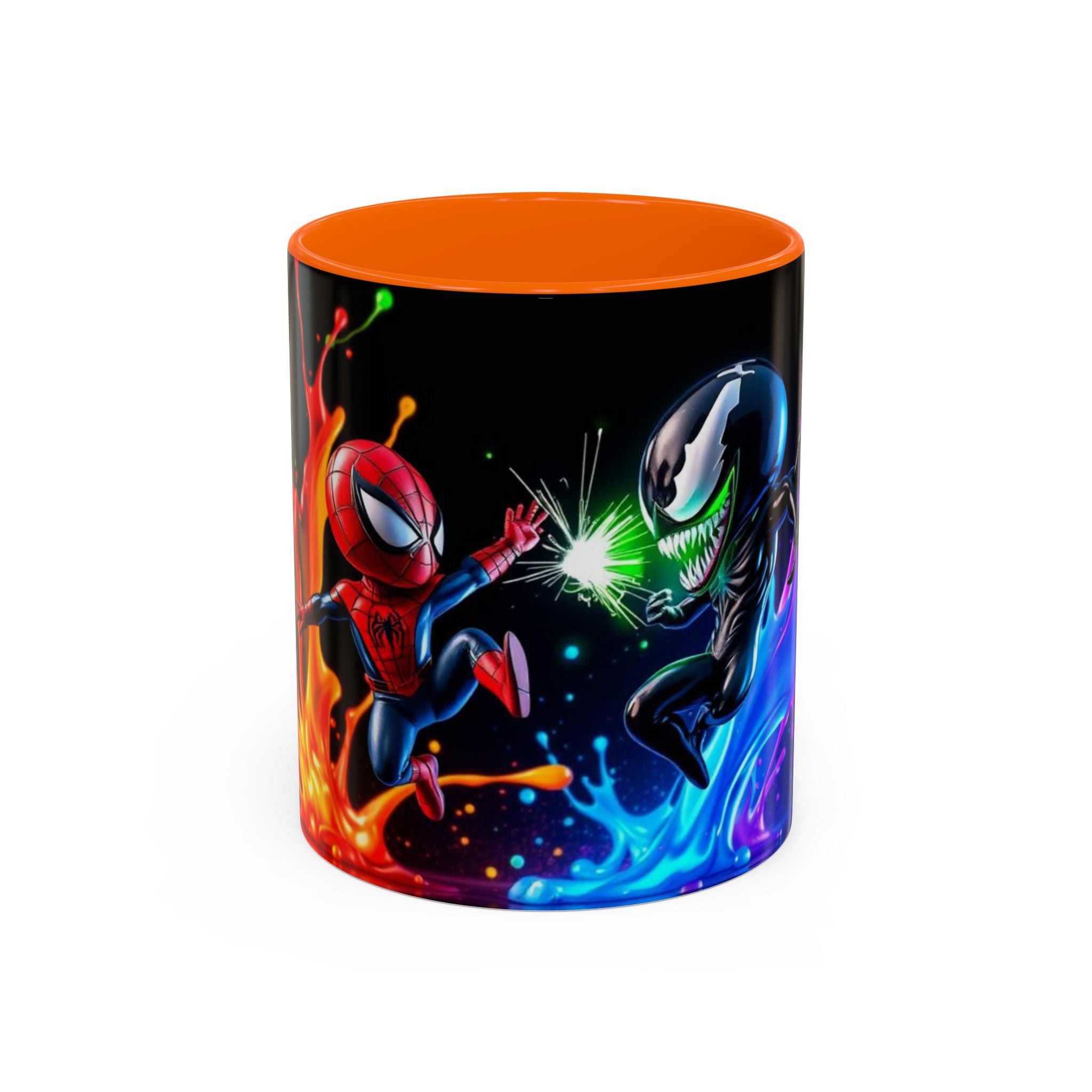 Spiderman vs Venom Mug, Colorful Ceramic Cup