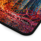 Toronto Skyline Desk Mat — Colorful Abstract CN Tower Office Mouse Pad