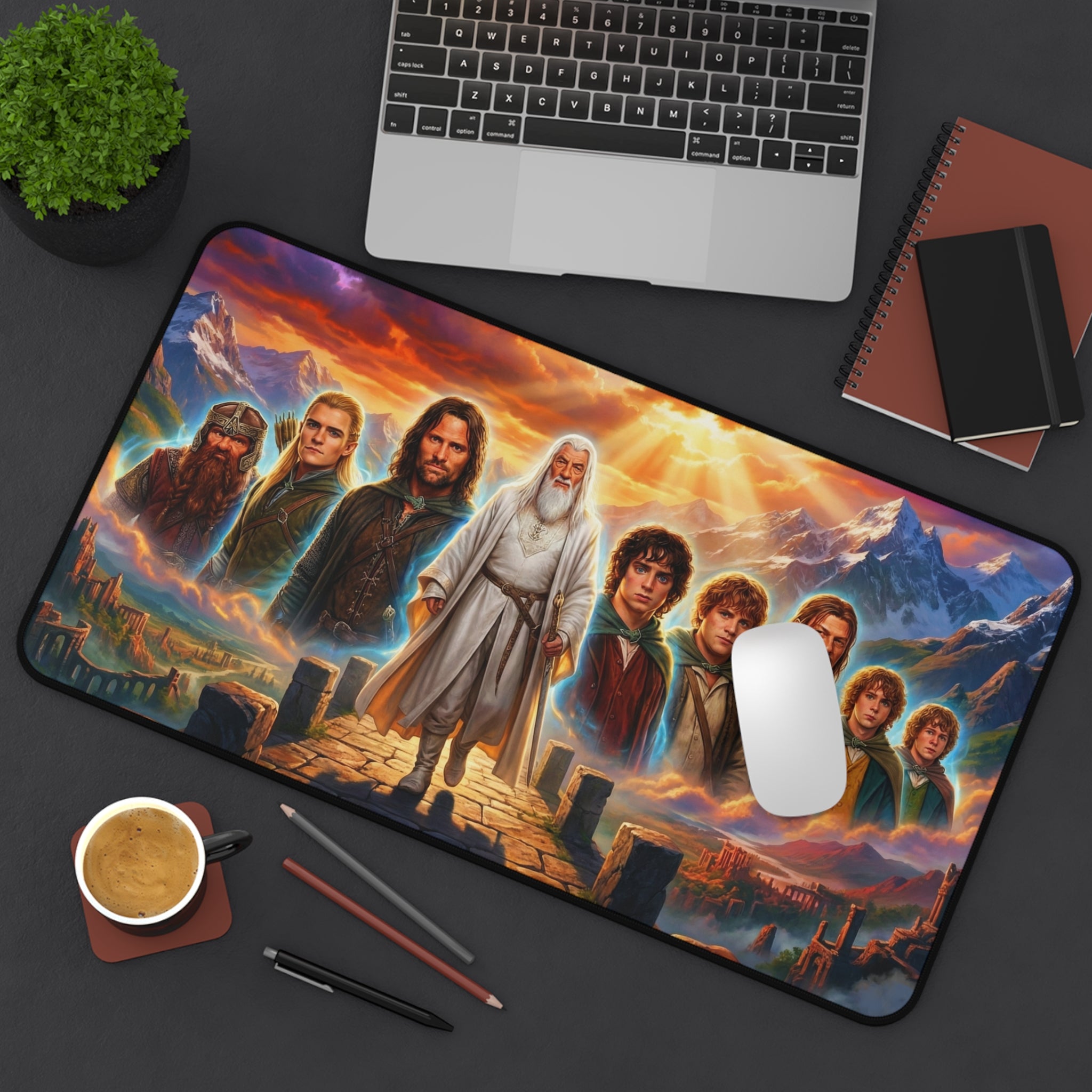 The Lord of the Rings Desk Mat, Gaming Mouse Pad with Vibrant Colors