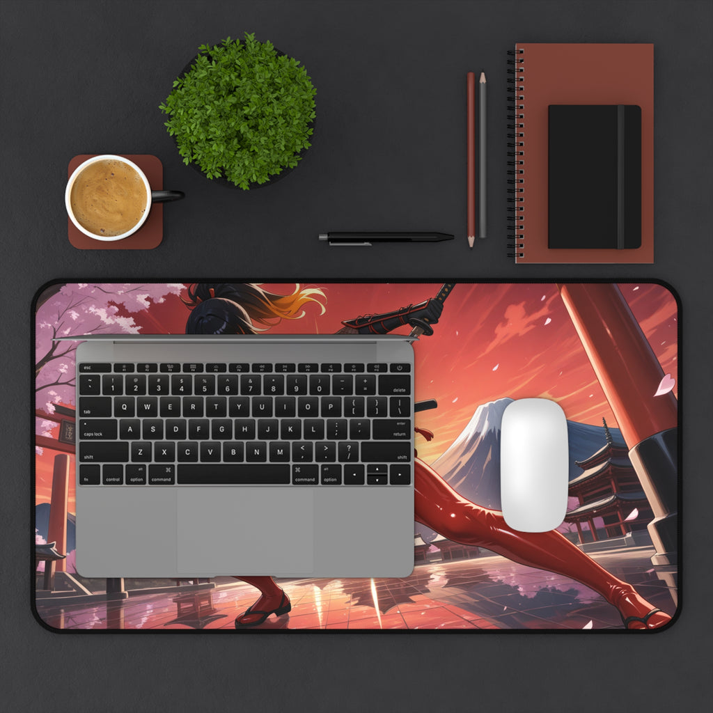 Anime Ninja Warrior Desk Mat, Anime Gaming Mouse Pad for Gamers & Otaku