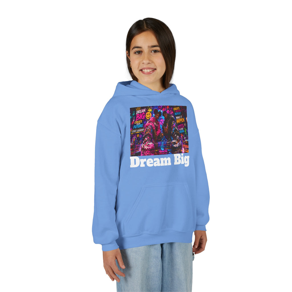 Dream Big Youth Hoodie — Colorful Inspirational Graphic Sweatshirt