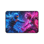 Energy Clash in Liquid Combat Mouse Pad — Fortnite-style Warriors