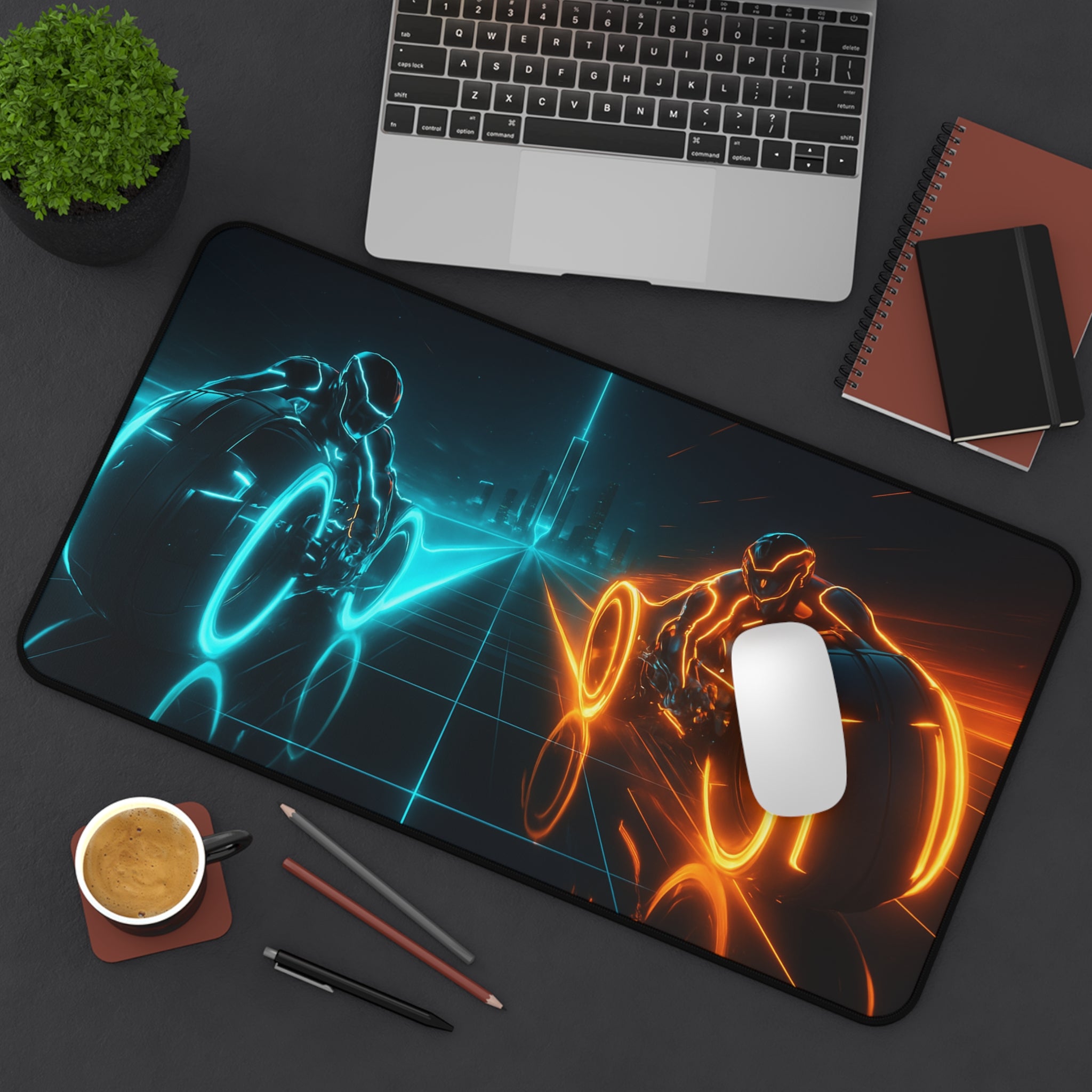Tron Gaming Desk Mat - Gaming Mouse Pad, Tron Style