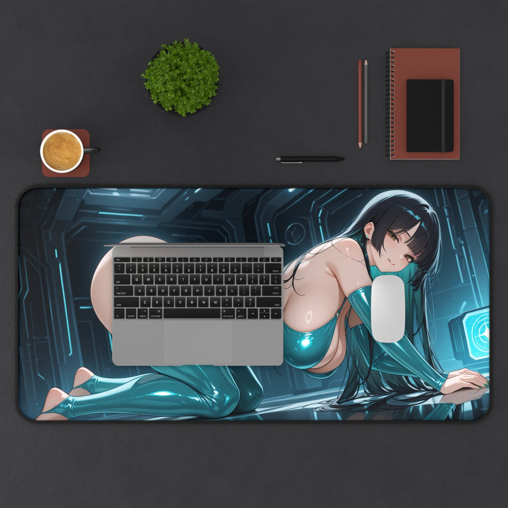 Anime Waifu Mouse Pad, Anime Girl Desk Mat, Desk Pad Gift for Gamers & Otaku