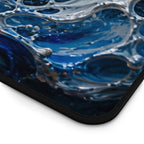 Tiger Fire & Water Desk Mat — Vibrant Animal Print Mouse Pad for Home and Office