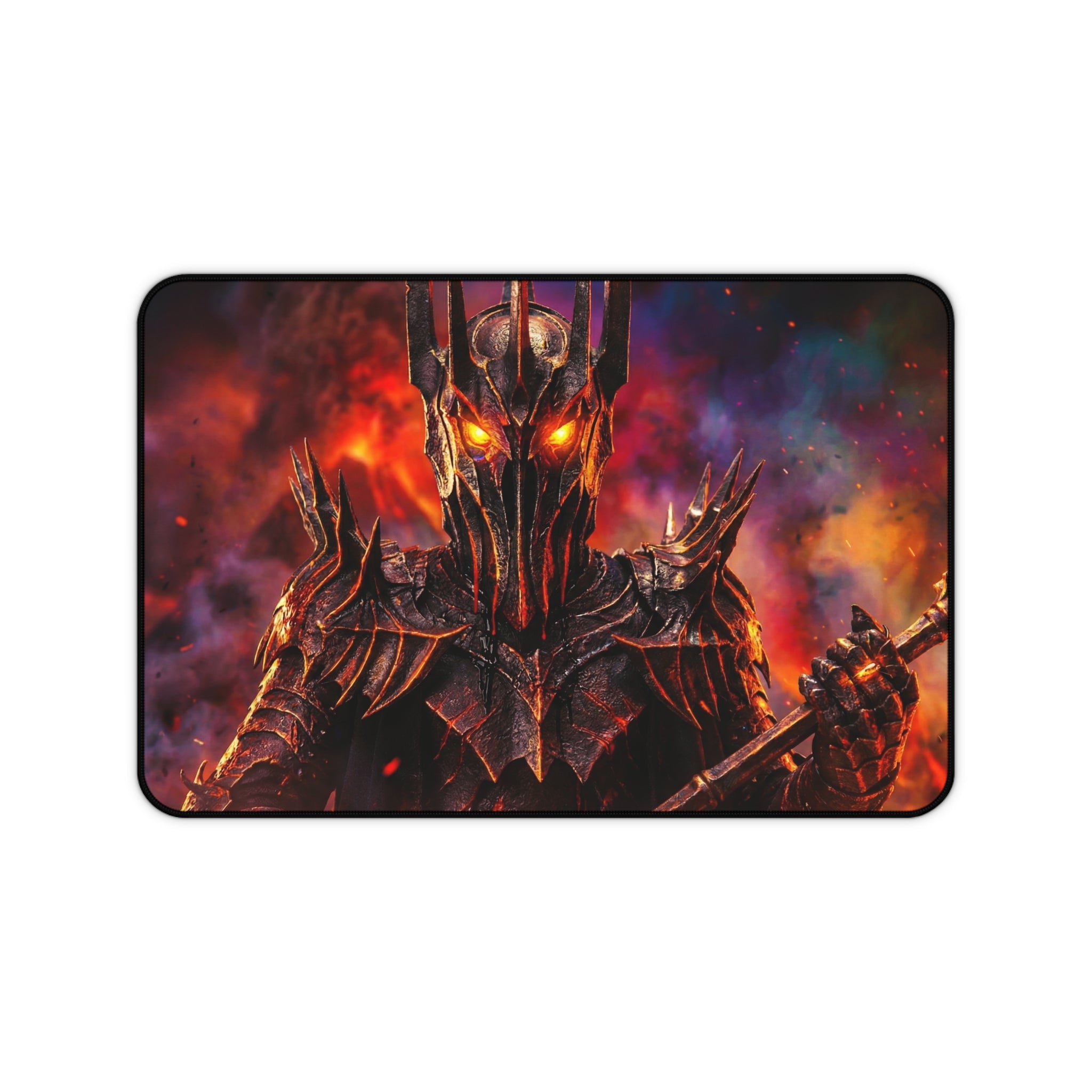 Sauron Desk Mat, Premium LOTR Mouse Pad with Non-Slip Base, Vibrant Colors & Durable Hemmed Edges