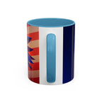 Patriotic Eagle & Flag Coffee Mug, American Coffee Tea Cup, American Kitchen Decor