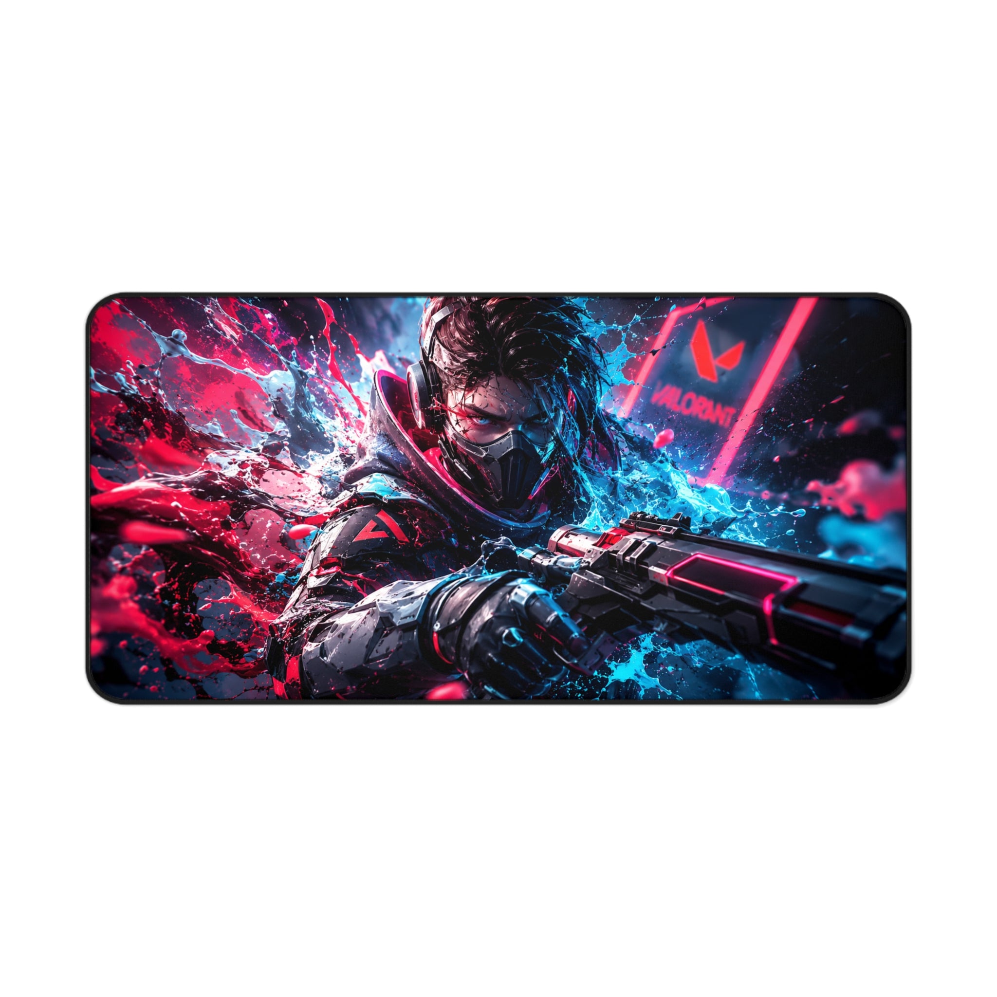 Valorant Gaming Mouse Pad - Futuristic Warrior Desk Mat