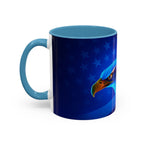 Patriotic Eagle & Flag Coffee Mug, American Coffee Tea Cup, American Kitchen Decor