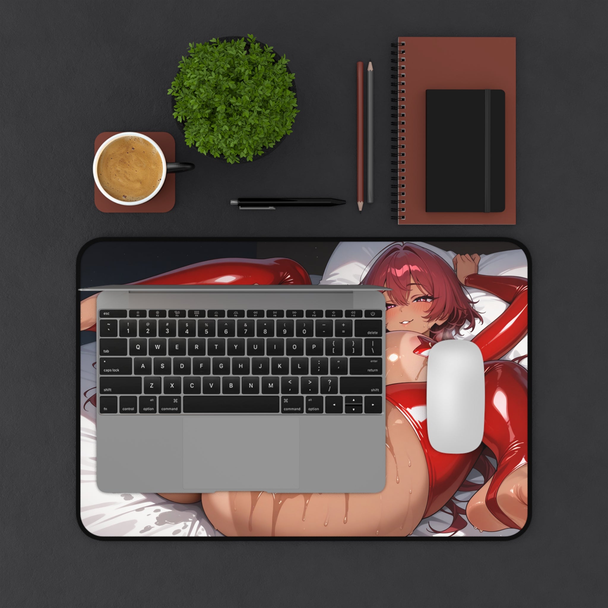 Anime Waifu Desk Mat Gaming Mouse Pad, Sexy Girl Desk Pad Gift for Gamers & Otaku