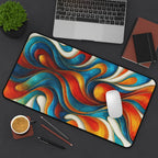 Abstract Colorful Mouse Pad, Vibrant Desk Mat, Modern Desk Pad for Home and Office