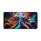 Vibrant Octopus Mouse Pad — Colorful Animal Print Desk Mat