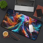 Vibrant Octopus Mouse Pad — Colorful Animal Print Desk Mat