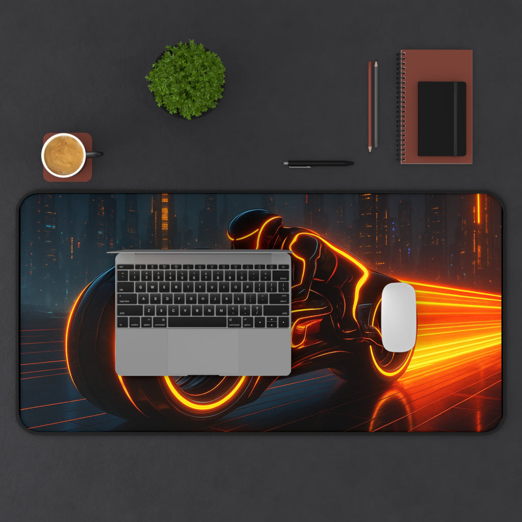 Tron Gaming Desk Mat - Tron Gaming Mouse Pad - Tron Legacy Style